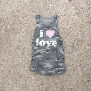 Camouflage I love Love tank top